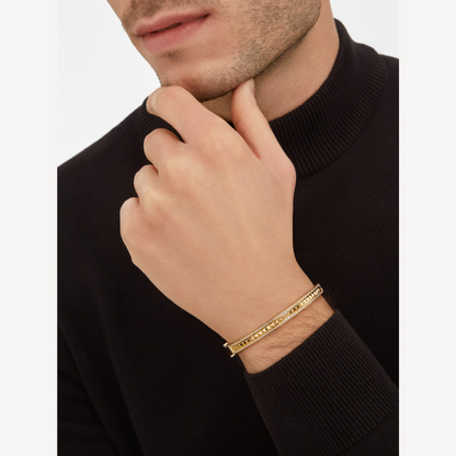 [vivabelle]ZERO 1 SPIRAL AND PAVED DIAMOND GOLD BRACELET
