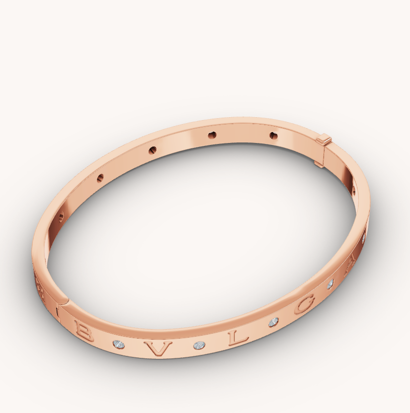 [vivabelle]ZERO 1 PINK GOLD 12 DIAMONDS BRACELET