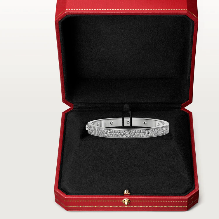 [vivabelle]LOVE BRACELET 6.1MM DIAMOND-PAVED 10 BIG DIAMONDS