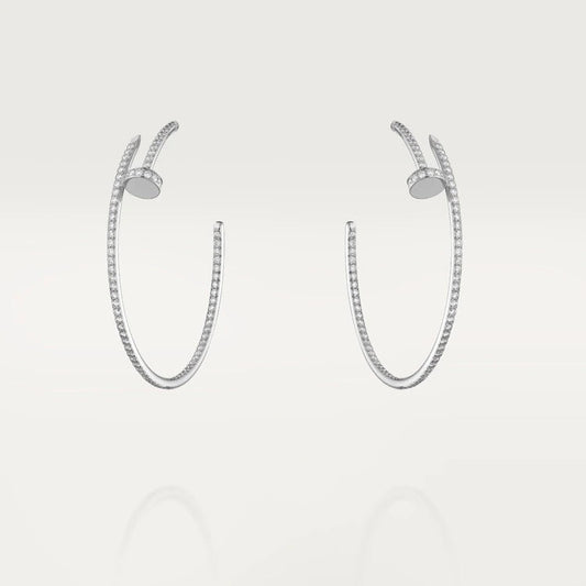 [vivabelle]JUSTE EARRINGS FULL DIAMONDS 1.8MM