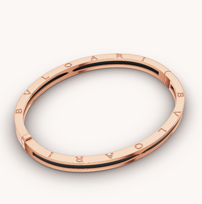 [vivabelle]ZERO 1 PINK GOLD WITH BLACK CERAMIC BRACELET