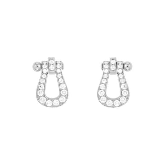 [vivabelle]FORCE 10 FULL DIAMOND STUD EARRINGS MINI MODEL