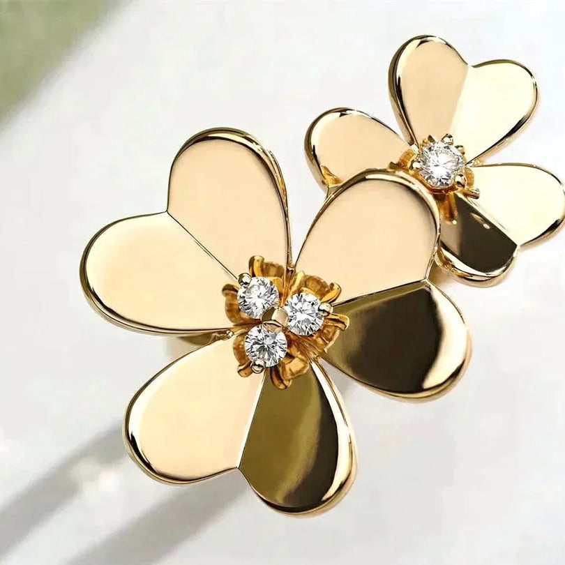 [vivabelle]CLOVER COMOS GOLD DIAMOND RING
