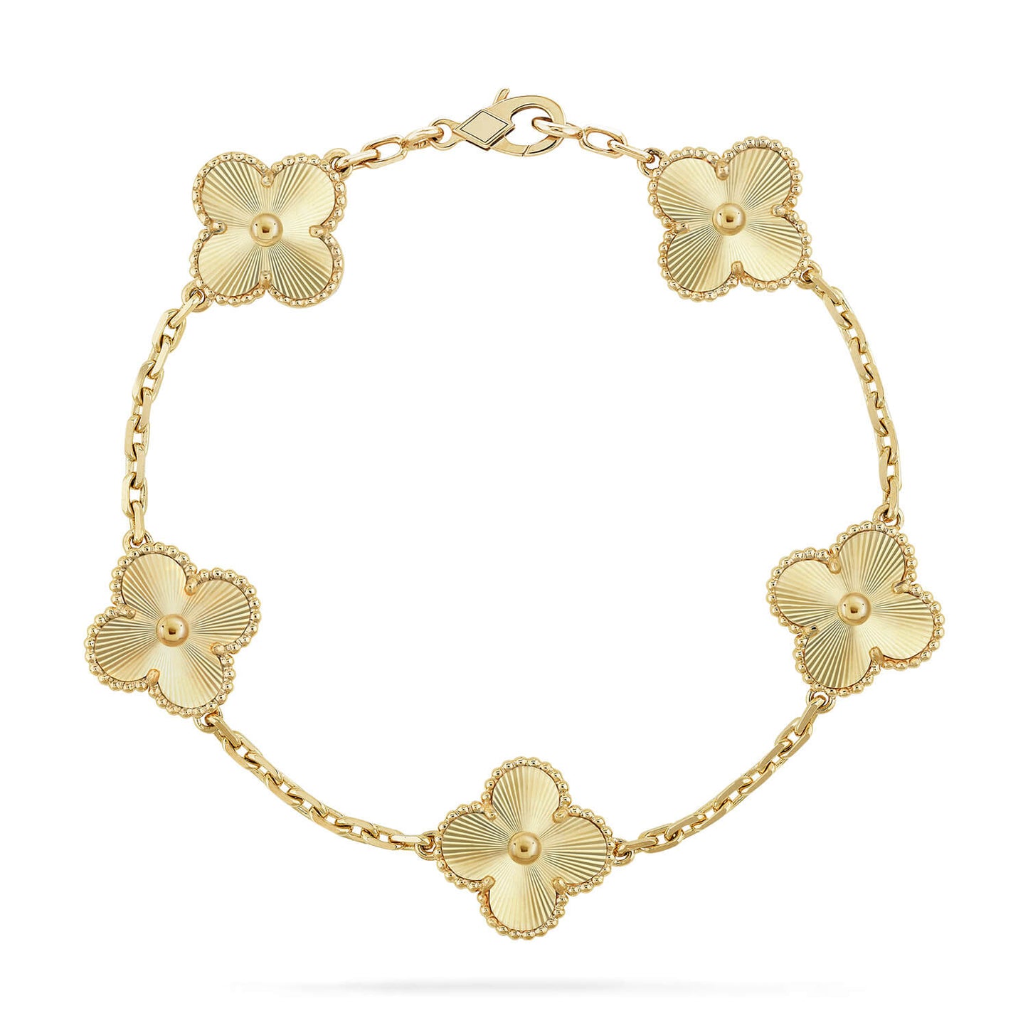 [vivabelle]CLOVER 5 FLOWERS LASER BRACELET