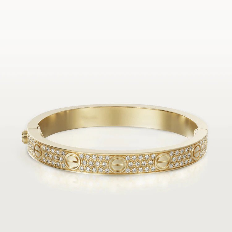 [vivabelle]LOVE BRACELET 6.1MM DIAMOND-PAVED