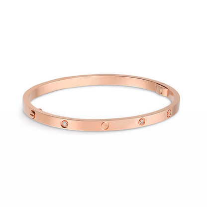 [vivabelle]LOVE BRACELET 3.65MM 6 DIAMONDS