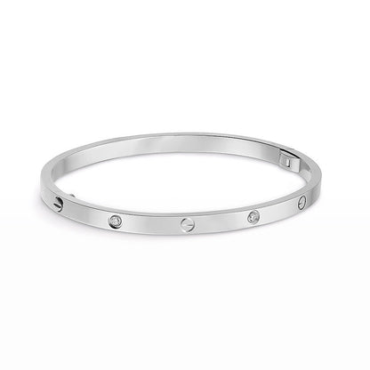 [vivabelle]LOVE BRACELET 3.65MM 6 DIAMONDS