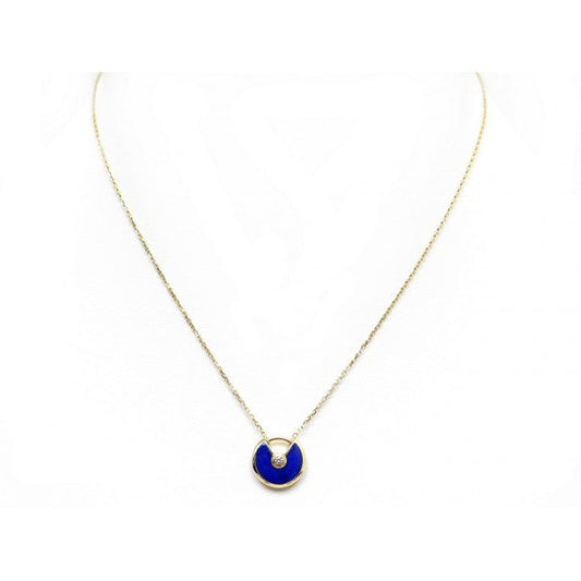 [vivabelle]AMULETTE ROSE GOLD AGATE NECKLACE
