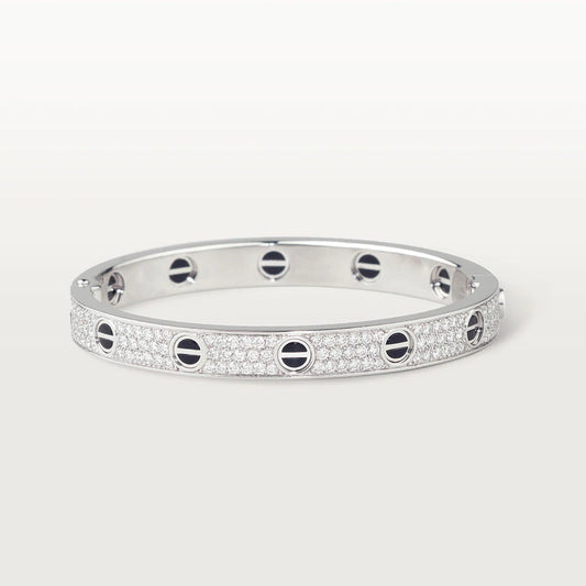 [vivabelle]LOVE BRACELET 6.1MM DIAMOND-PAVED CERAMIC
