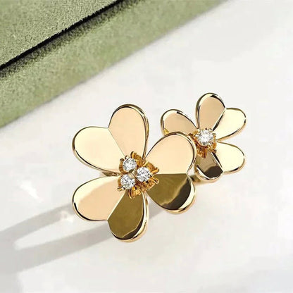 [vivabelle]CLOVER COMOS GOLD DIAMOND RING