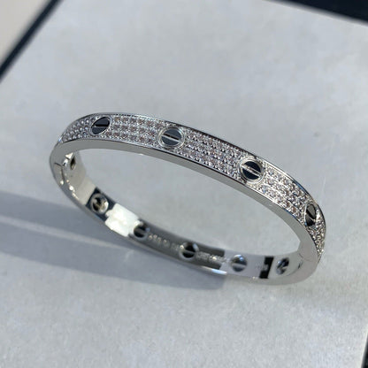 [vivabelle]LOVE BRACELET 6.1MM DIAMOND-PAVED CERAMIC