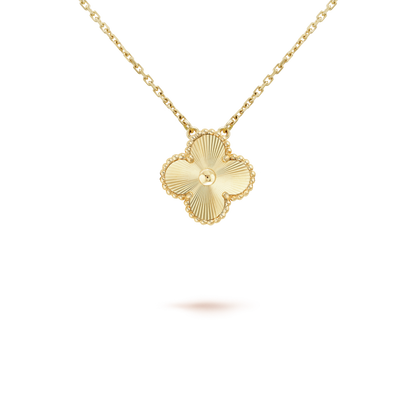 [vivabelle]CLOVER 15MM LASER NECKLACE