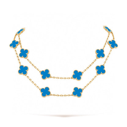 [vivabelle]CLOVER 20 MOTIFS TURQUOISE GOLD