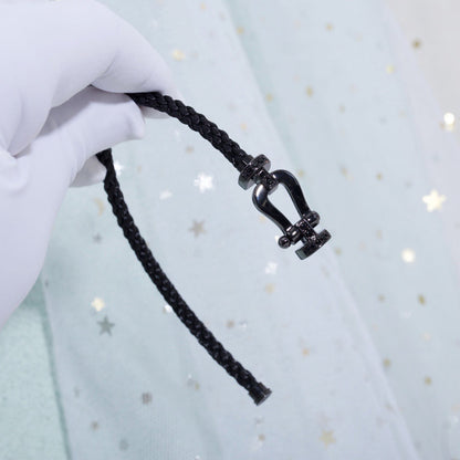 [vivabelle]FORCE LARGE SERIES HORSESHOE BLACK SAMURAI BRACELET