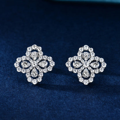 [vivabelle]LOOP EARRINGS FULL MOTIF DIAMOND 16MM