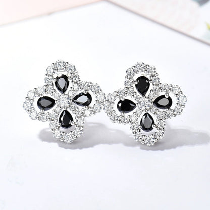 [vivabelle]LOOP EARRINGS FULL MOTIF DIAMOND 16MM