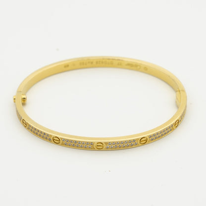 [vivabelle]LOVE BRACELET 3.65MM DIAMOND-PAVED