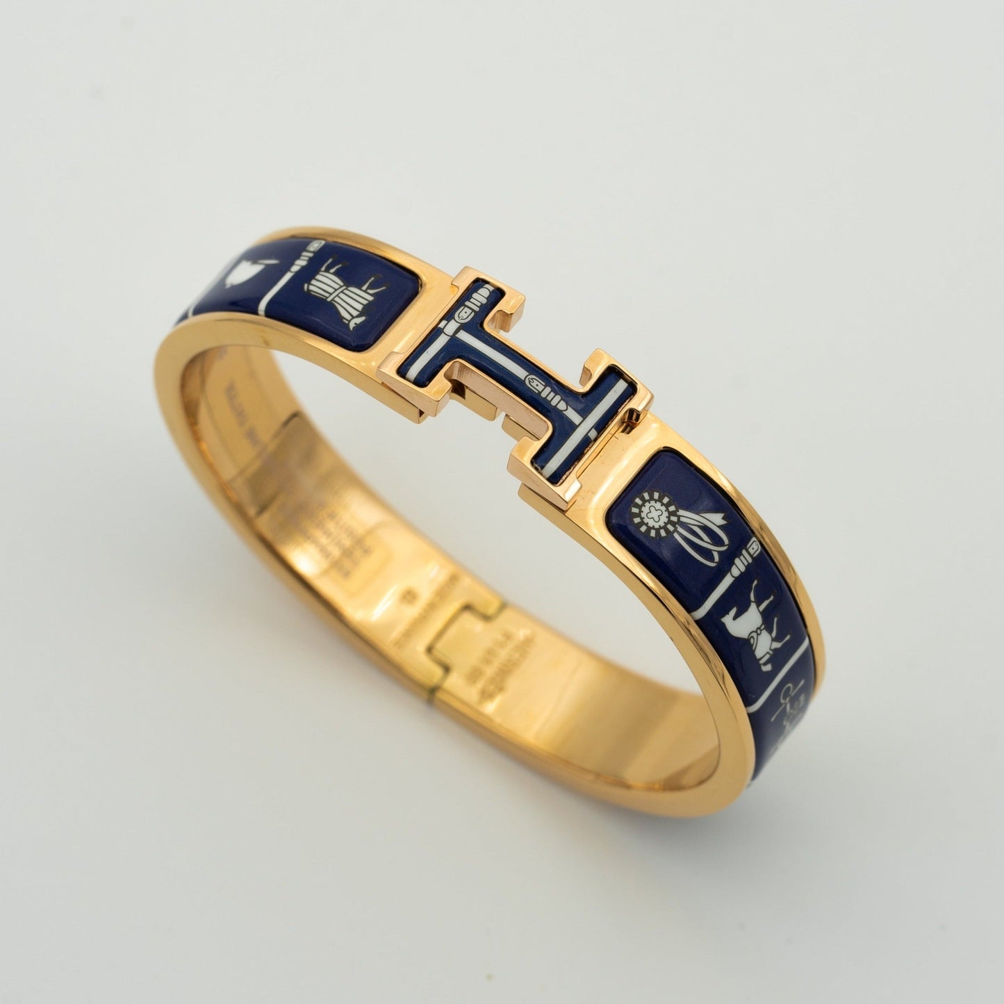 [vivabelle]H BRACELET BLUE CERAMIC