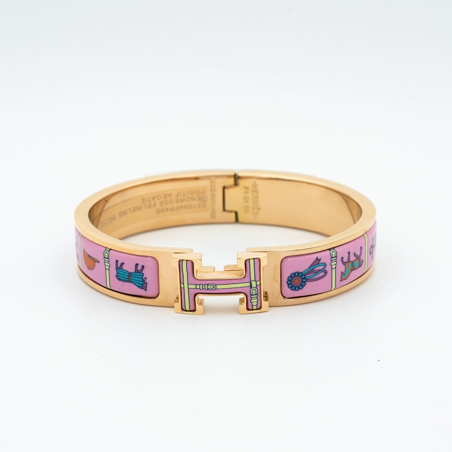 [vivabelle]H PINK GOLD BRACELET PINK CERAMIC