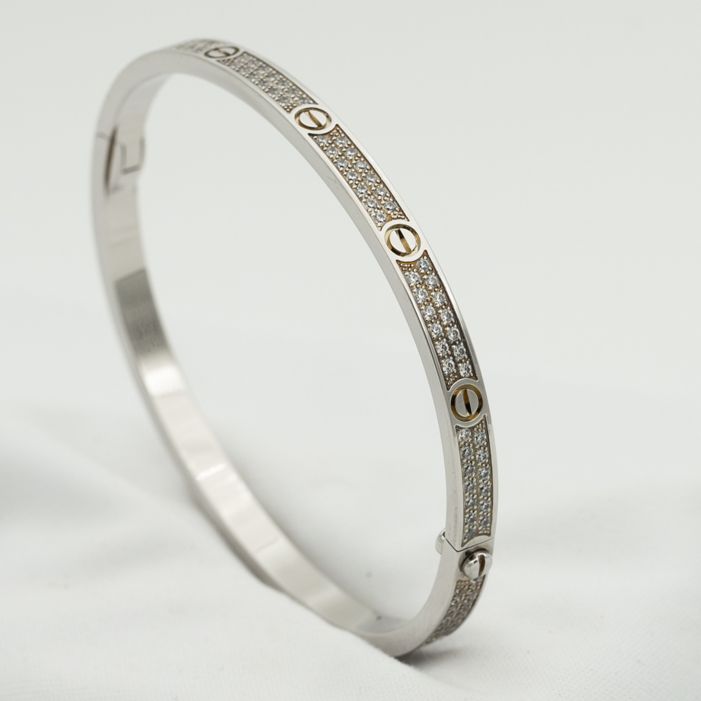 [vivabelle]LOVE BRACELET 3.65MM DIAMOND-PAVED