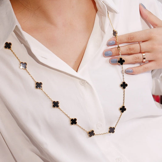 [vivabelle]CLOVER 20 MOTIFS ONYX ROSE GOLD