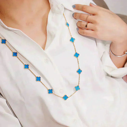 [vivabelle]CLOVER 20 MOTIFS TURQUOISE GOLD