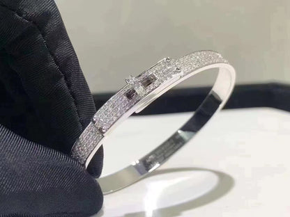 [vivabelle]HM KELLY BRACELET IN SILVER AND FULL PAVE DIAMOND