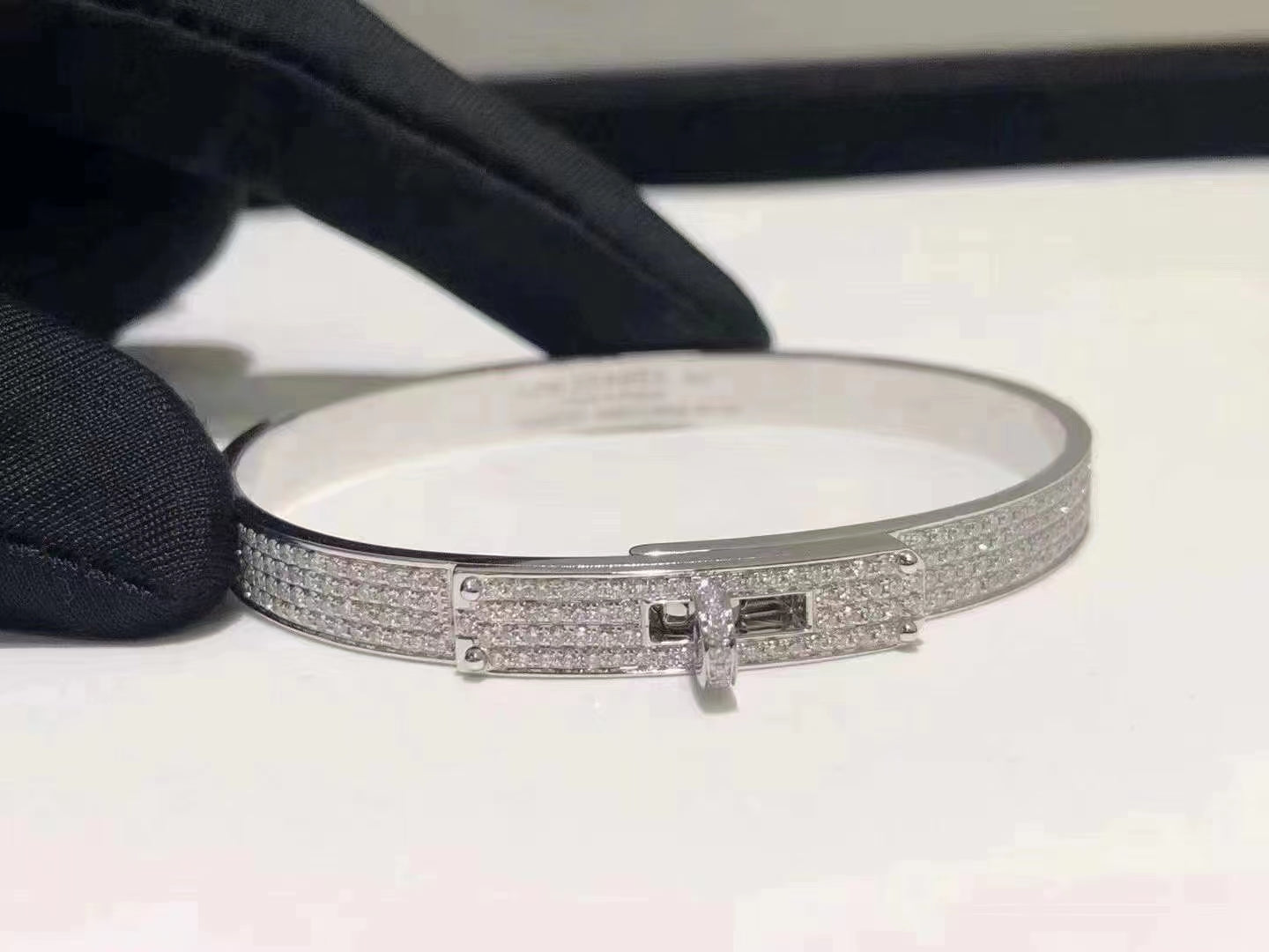 [vivabelle]HM KELLY BRACELET IN SILVER AND FULL PAVE DIAMOND