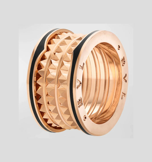 [vivabelle]ZERO 1 ROCK BLACK CERAMIC PINK GOLD LARGE MODEL