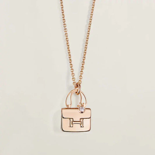 [vivabelle]AMULETTE PEDANT ROSE GOLD NECKLACE