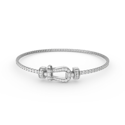 [vivabelle]FORCE  HORSESHOE  DIAMOND TENNIS BRACELET
