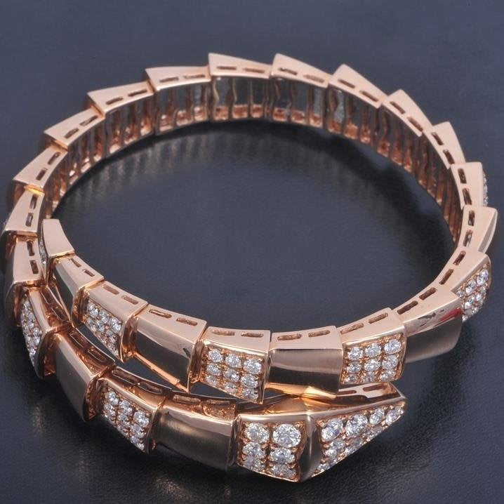 [vivabelle]SERPENTI BRACELET PINK GOLD DIAMOND