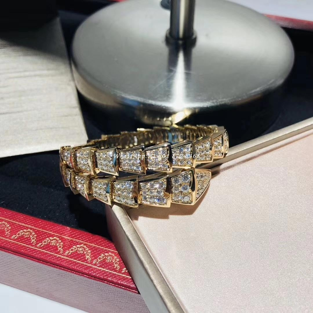 [vivabelle]SERPENTI BRACELET 8MM GOLD DIAMOND