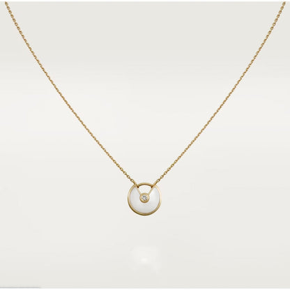 [vivabelle]AMULETTE ROSE GOLD MOP NECKLACE