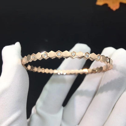 [vivabelle]BEE LOVE PINK GOLD DIAMOND BRACELET
