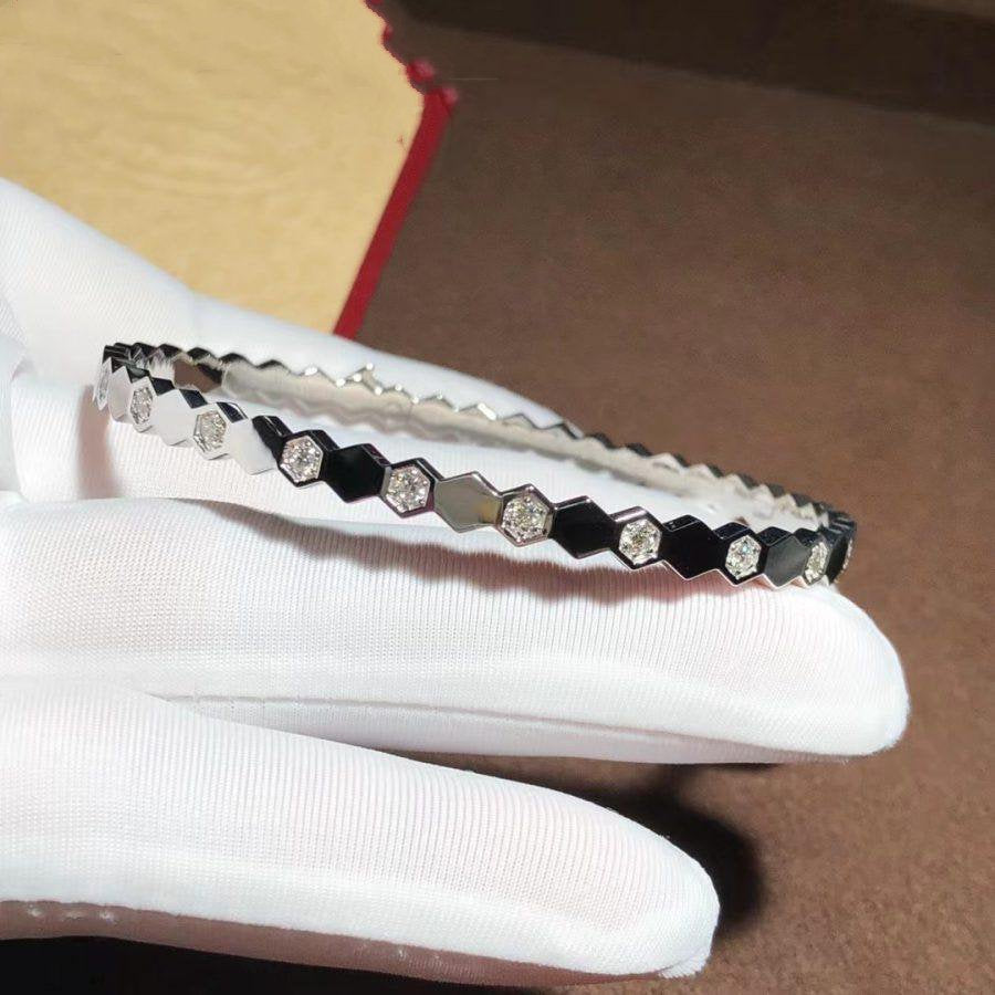 [vivabelle]BEE LOVE SILVER DIAMOND BRACELET