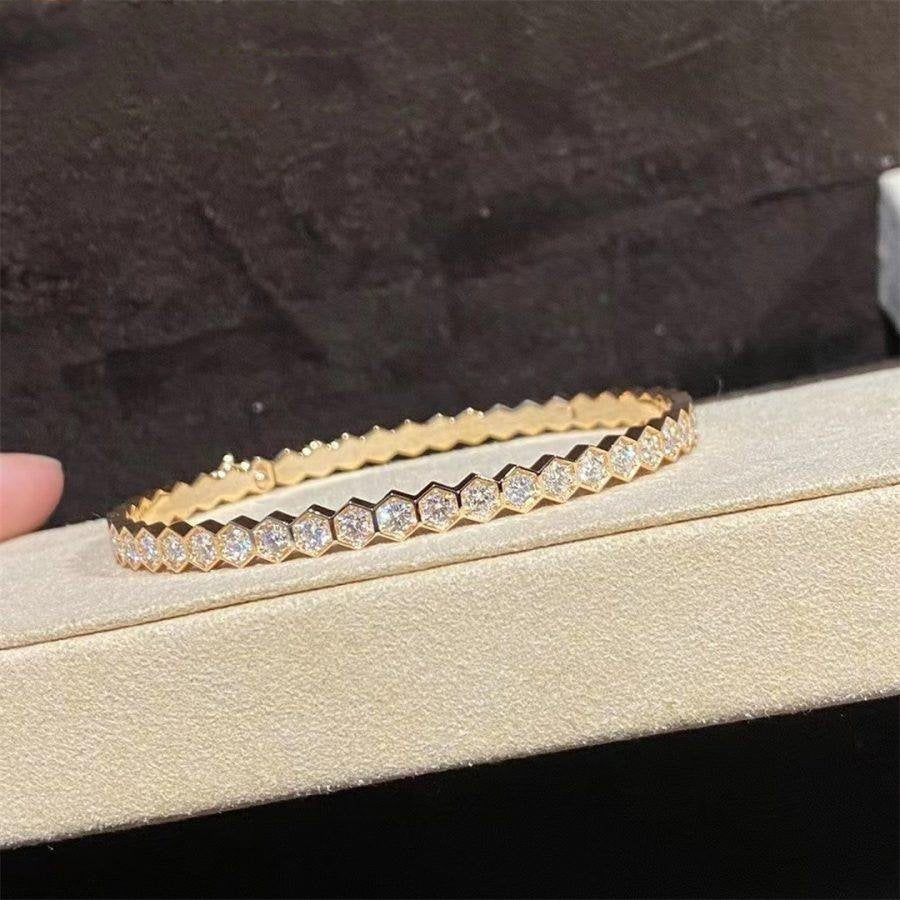 [vivabelle]BEE LOVE GOLD BRACELET FULL DIAMOND