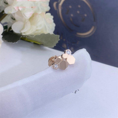 [vivabelle]BEE LOVE PINK GOLD DIAMOND EARRINGS