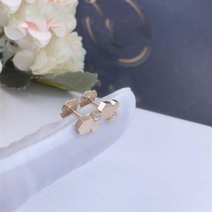 [vivabelle]BEE LOVE PINK GOLD DIAMOND EARRINGS