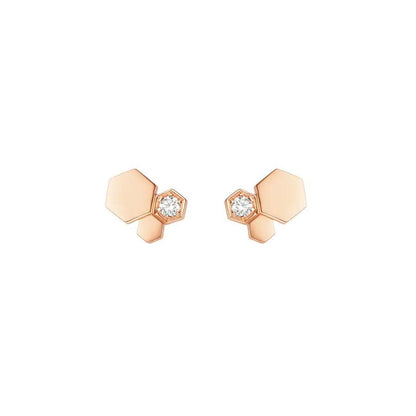 [vivabelle]BEE LOVE PINK GOLD DIAMOND EARRINGS