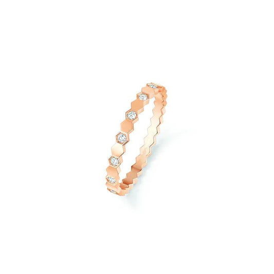 [vivabelle]BEE LOVE RING PINK GOLD DIAMOND