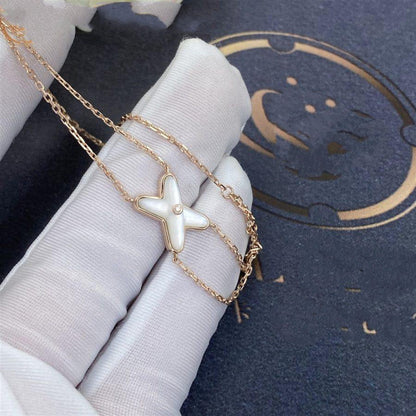 [vivabelle]JEUX BRACELET WHITE MOP PINK GOLD 1 DIAMOND