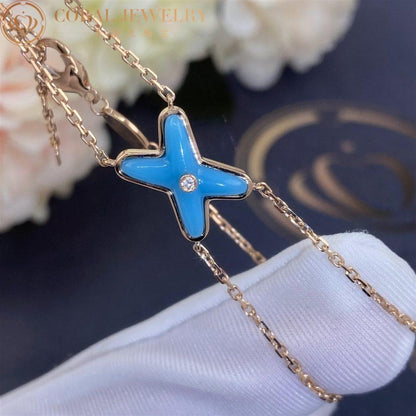 [vivabelle]JEUX BRACELET TURQUOISE PINK GOLD 1 DIAMOND