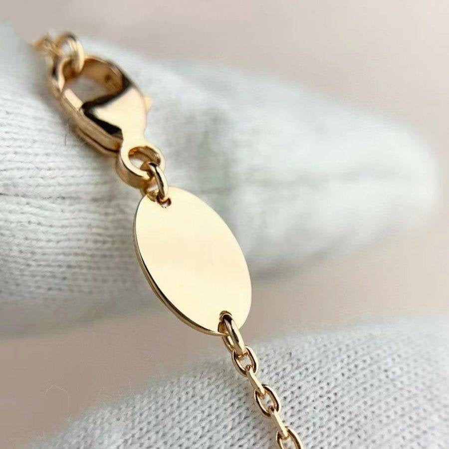 [vivabelle]JEUX DE BRACELET MALACHITE PINK GOLD DIAMONDS