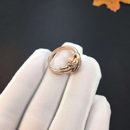 [vivabelle]JEUX DE PINK GOLD DIAMOND RING