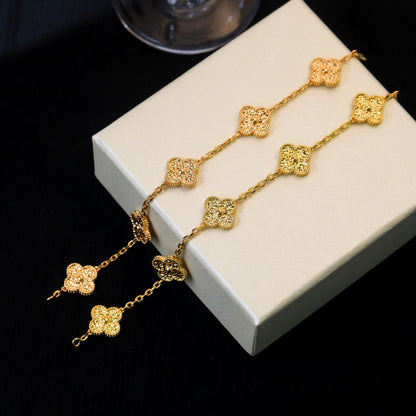 [vivabelle]CLOVER 5 MOTIFS BRONZING BRACELET