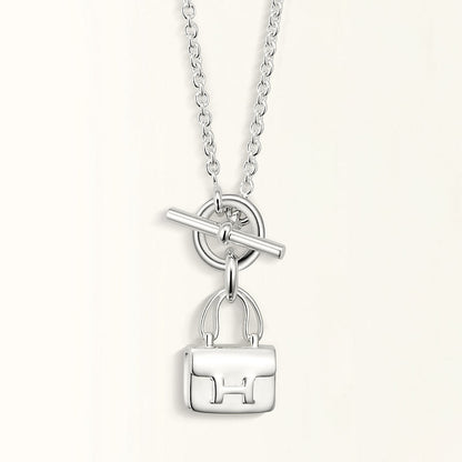 [vivabelle]POP H PEDANT SILVER NECKLACE