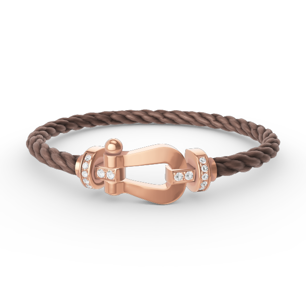 [vivabelle]FORCE LARGE HORSESHOE HALF DIAMOND BRACELET ROSE GOLD