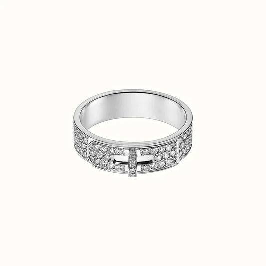 [vivabelle]KELLY SILVER DIAMOND RING