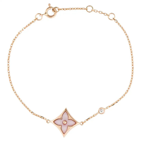 [vivabelle]STAR 1 DIAMOND PINK GOLD BRACELET